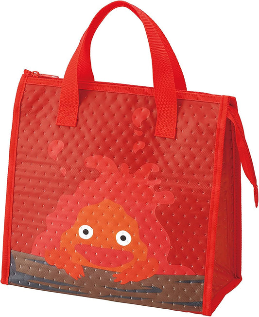 SKATER Howl's Moving Castle Calcifer Red Lunch Bag Cooler Bag Ghibli