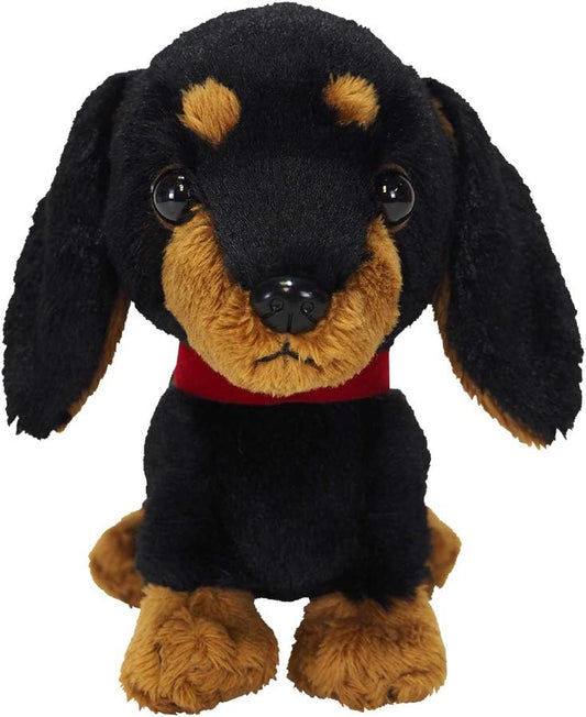 Sun Lemon Adorable stuffed Toy Black Miniature Dachshund Small