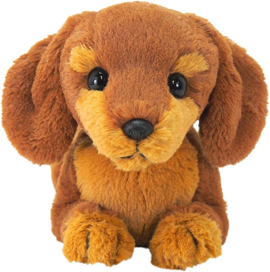 Sun Lemon Knee Dog Miniature Dachshund Light Brown S 14×37×17cm Stuffed Animal