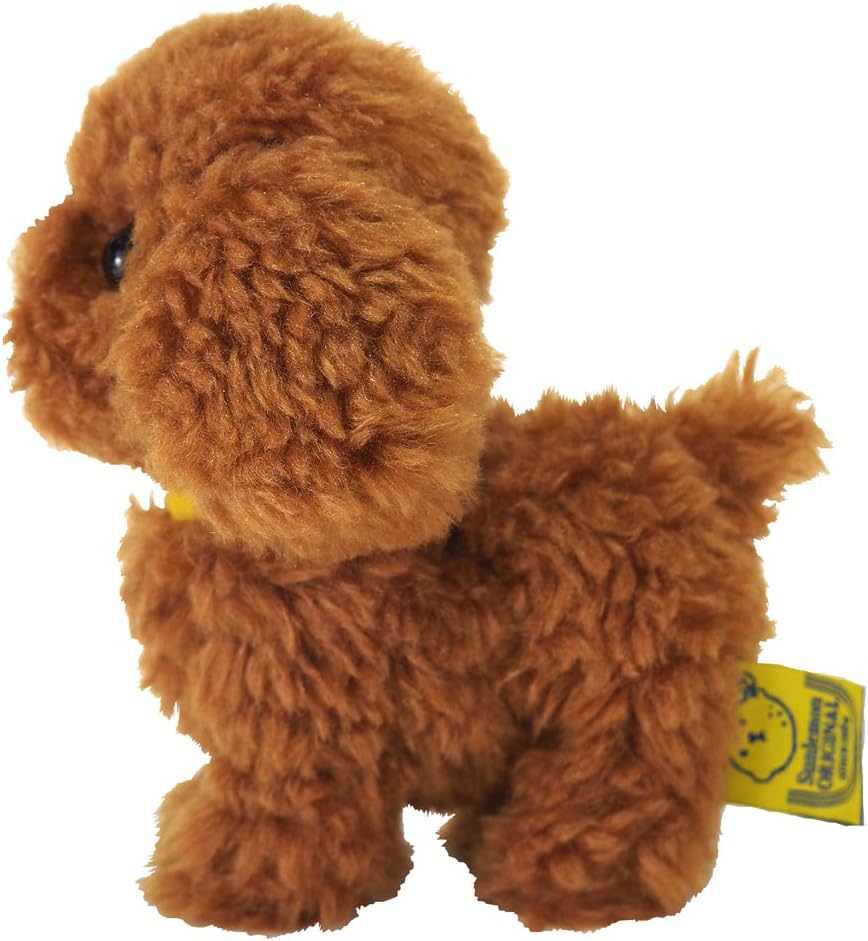 Sun Lemon Adorable stuffed Toy Poodle Brown Small