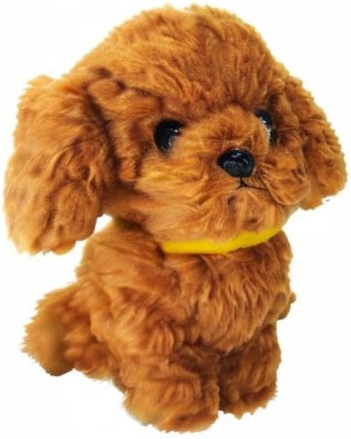 Sun Lemon Adorable stuffed Toy Poodle Brown Small