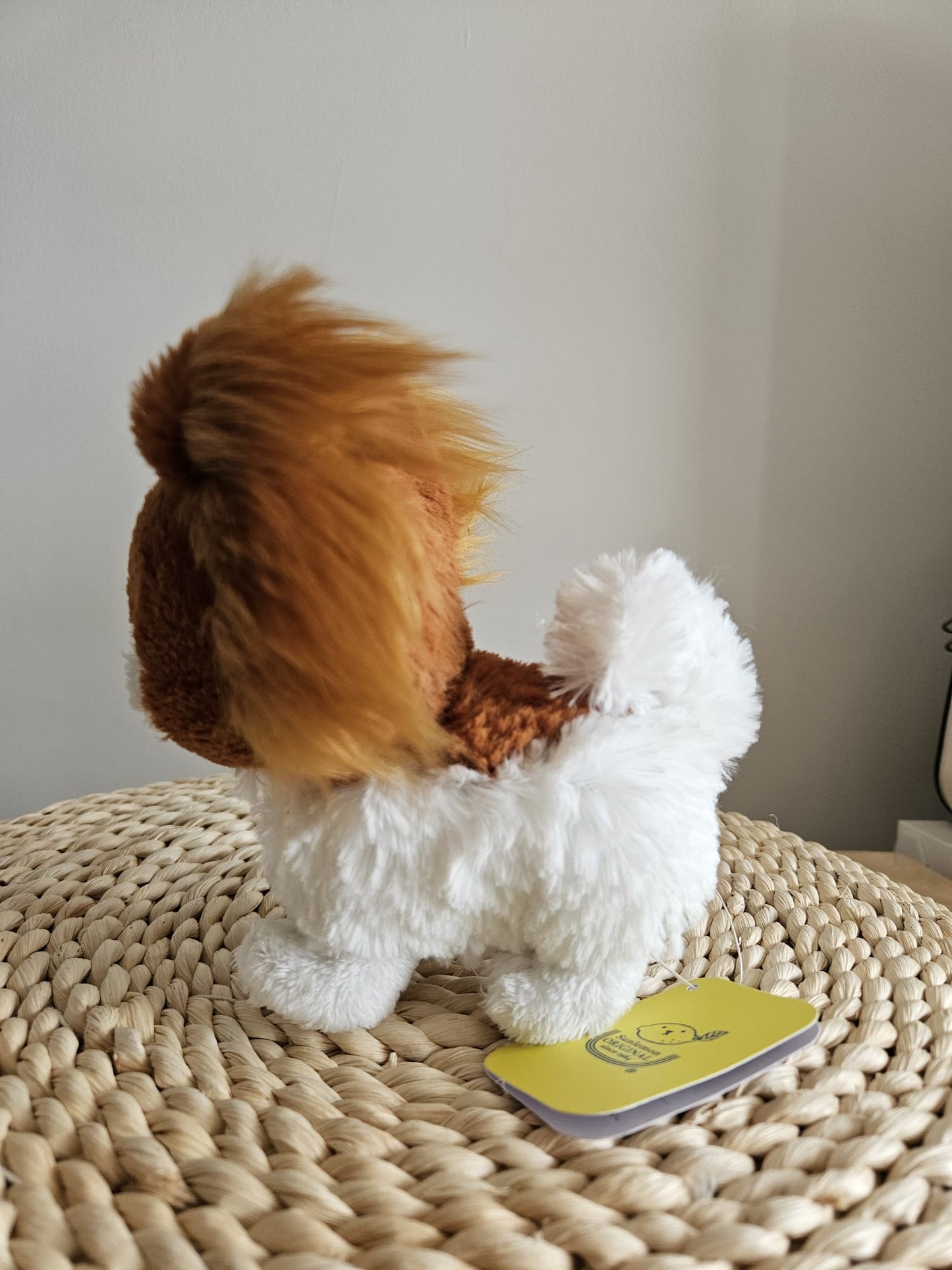 Sun Lemon Adorable stuffed Toy Papillon White & Brown Small