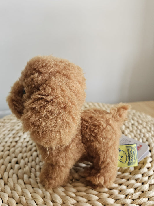 Sun Lemon Adorable stuffed Toy Poodle Brown Small