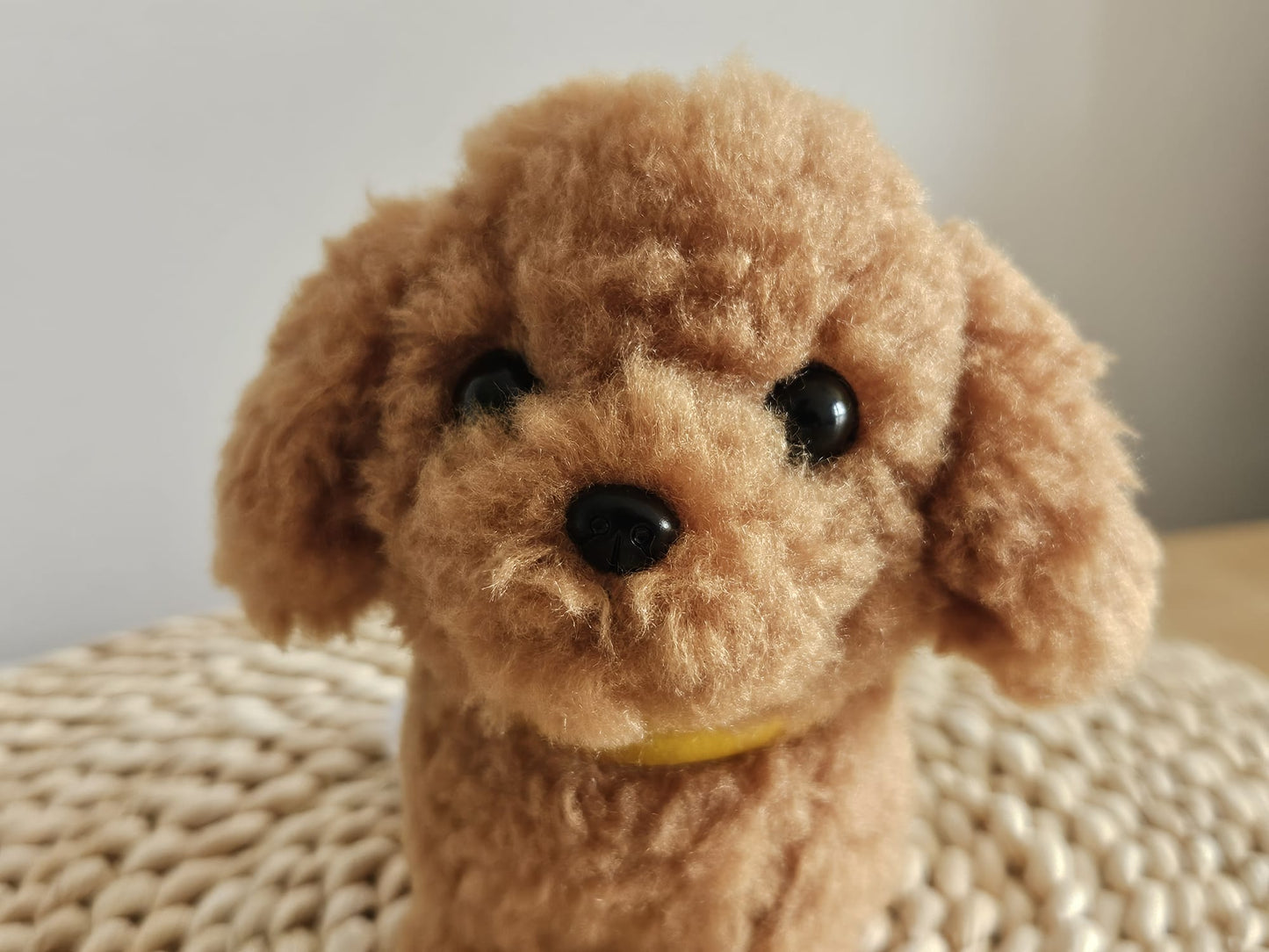 Sun Lemon Adorable stuffed Toy Poodle Brown Small