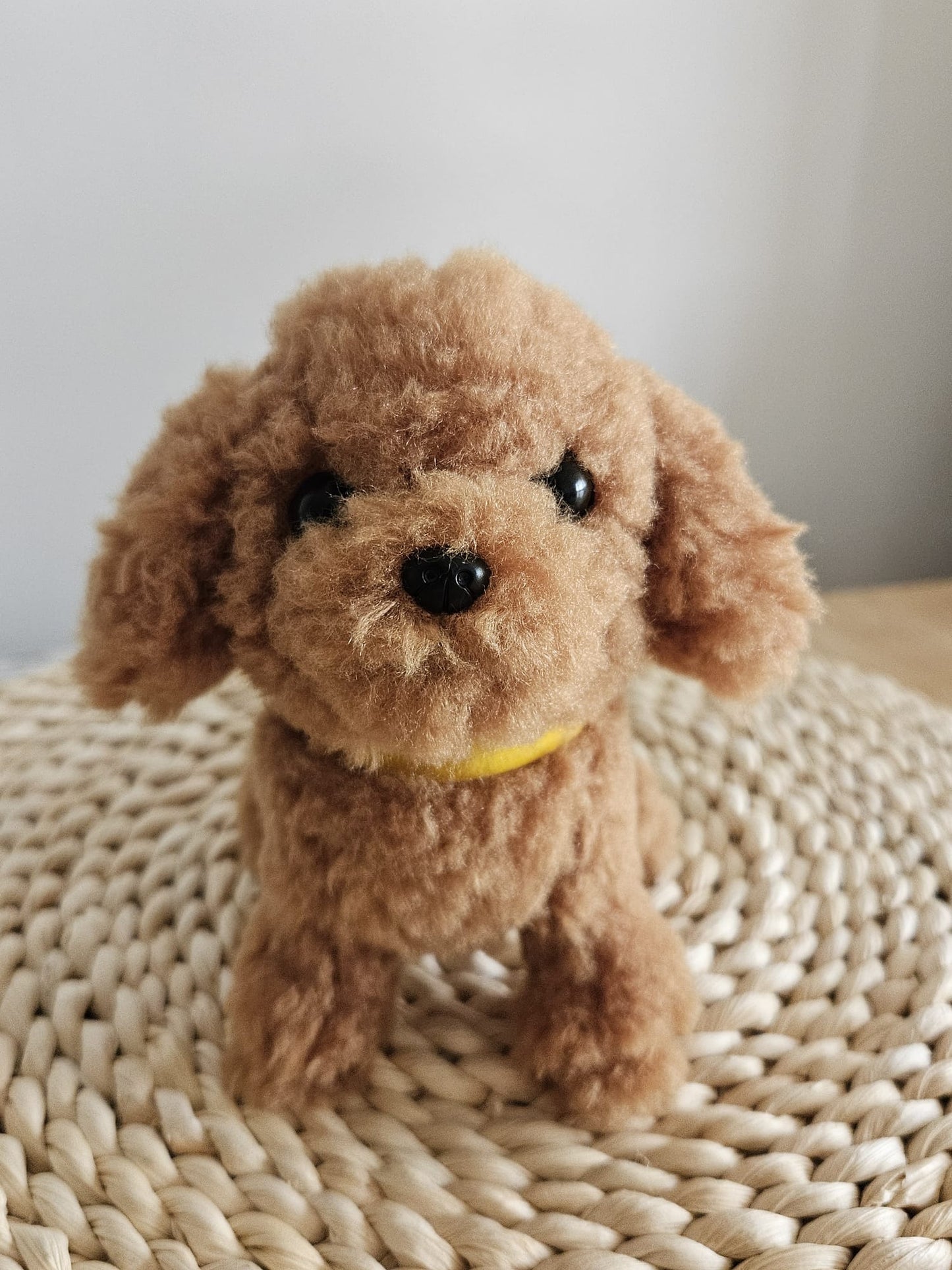 Sun Lemon Adorable stuffed Toy Poodle Brown Small