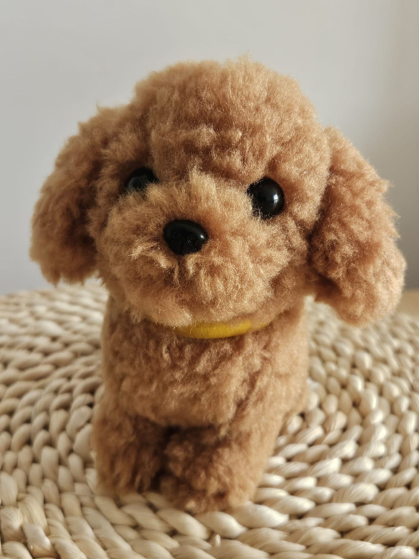 Sun Lemon Adorable stuffed Toy Poodle Brown Small