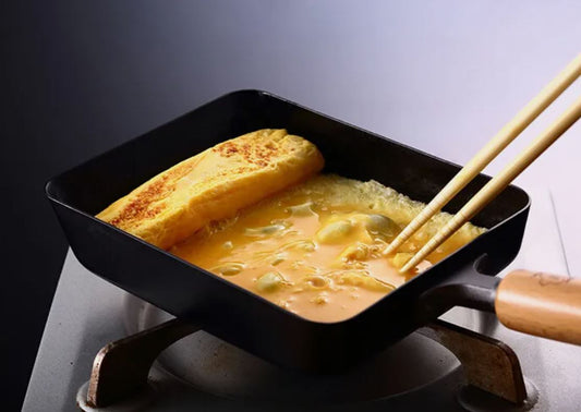 TAKUMI  Tamagoyaki Egg Omelette Frying Pan Cast Iron Non-Stick Rectangular