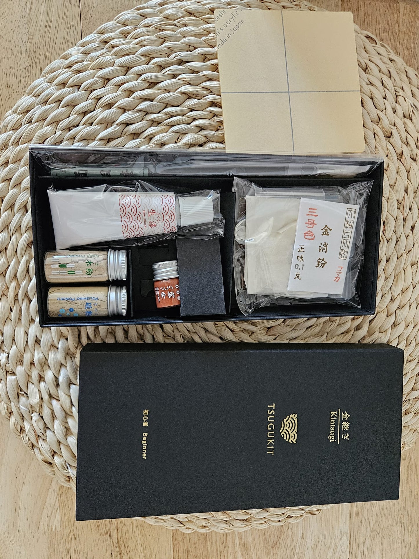 TSUGUKIT Kintsugi Repair kit for beginners English manual Gold powder