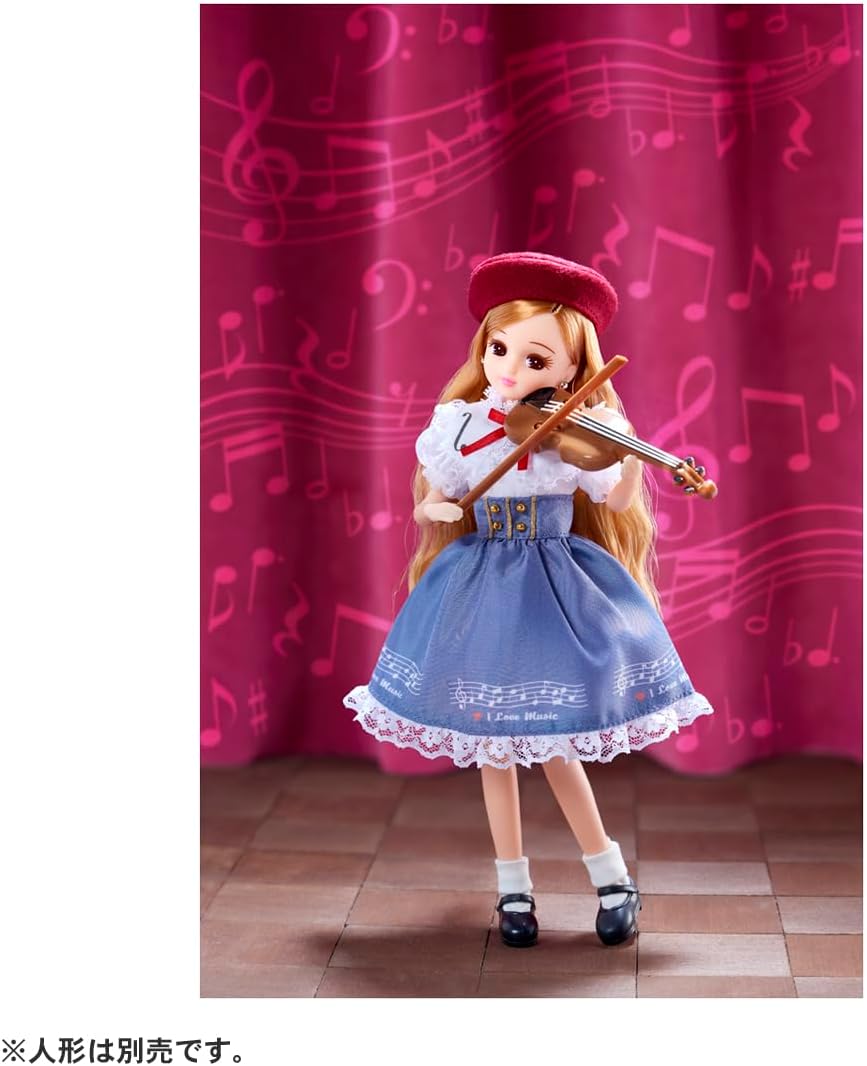 Takara Tomy Licca-chan Dress Accessory Only LW-19 Violin Lesson Outfit Set