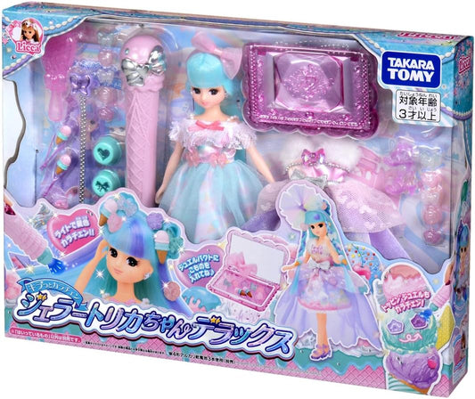 Takara Tomy Licca-chan Kiratto Karachen Gelato Colour Change Deluxe Set