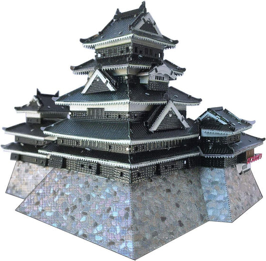 Tenyo Metallic Nano Puzzle Premium Series Matsumoto Japanese Castle T-MP-014M