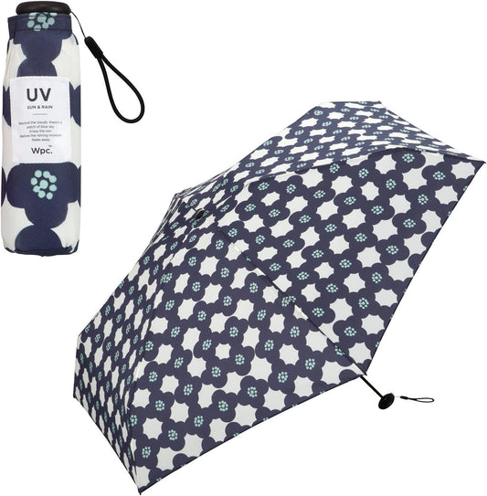 Wpc. Ultra Small Light Folding Umbrella, Baby Umbrella Navy Camelia 16cm 160g