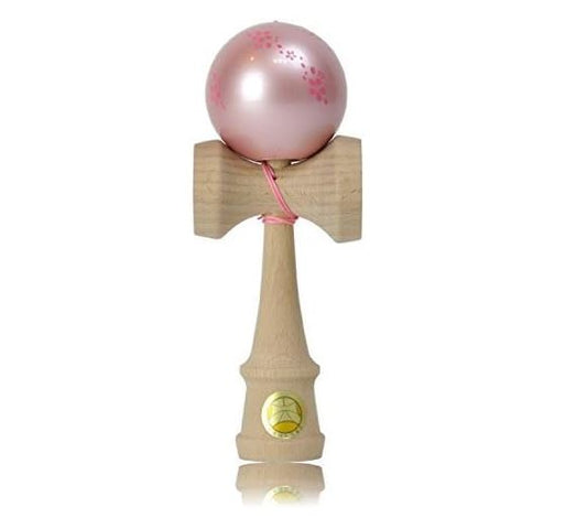 Yamagata Koubou Kendama Pearl Pink Cherry Blossom JKA Certified