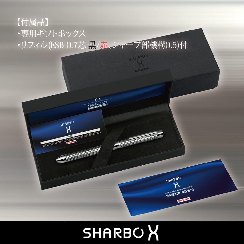 Zebra SB41 Multifunction Pen Sharbo X TF12 Silver Limited Edition with Refill