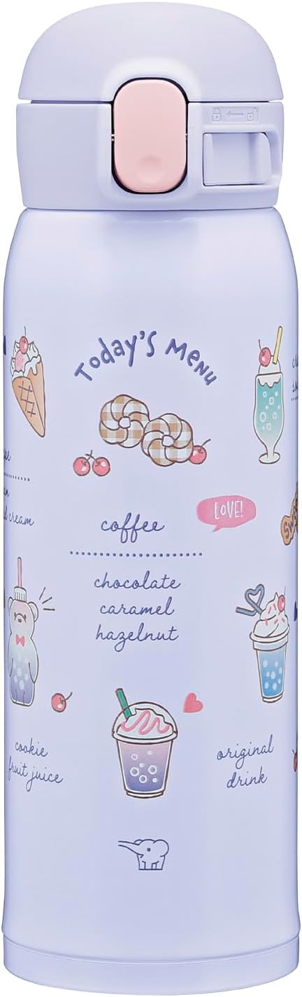 Zojirushi Insulated Vacuum Flask 480ml Purple Dessert Menu Stainless Steel