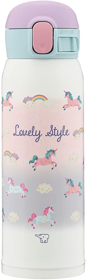 Zojirushi Insulated Vacuum Flask 480ml Unicorns & Rainbows Stainless Steel